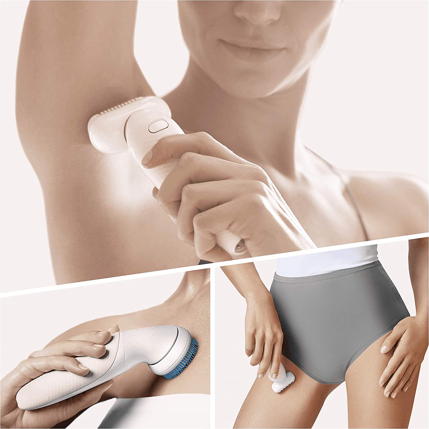 Braun Silk-épil 9 Flex 9010 Wet & Dry epilator with 6 extras incl. deep body exfoliation brush